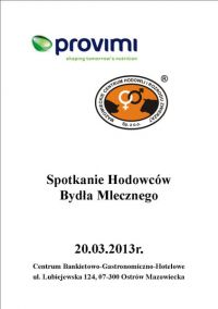 Spotkanie hodowców bydła mlecznego - Ostrów Mazowiecka