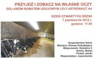 Zaproszenie - otwarcie zautomatyzowanej obory